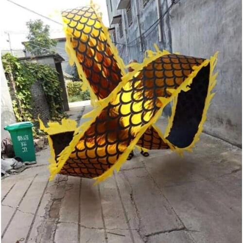 Multifunction 10M Adult Dragon Dance costume 18 Colors Golden Outdoor sports Ribbon Athletic Square Funny Toys Party Carnival
