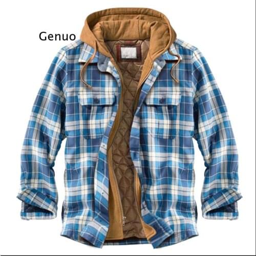 Mens clothing Preppy Style Polyester Shopping Outerwear & Coats Autumn And Winter With Nood Hat Detachable Cotton Liner
