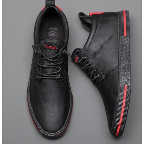 2020 New Mens Pu Leather Casual Shoes Elastic Band Simple Loafer Shoes Breathable Korean-Style All-match Male Designer Flats