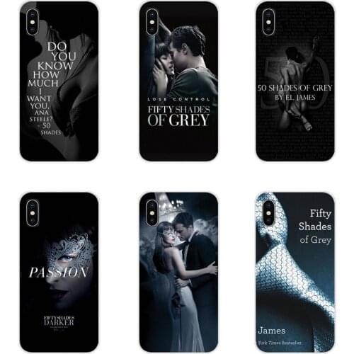 Soft Transparent Bag Case For Samsung A10 A30 A40 A50 A60 A70 M30 Galaxy Note 2 3 4 5 8 9 10 PLUS 50 Fifty Shades Of Grey Sex TV