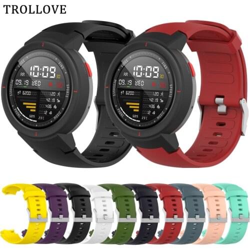 Soft Silicone Replacement Sport Band For Huami Amazfit Verge 3 Wrist Bracelet Strap For Xiaomi Huami Amazfit Verge Smart Watch