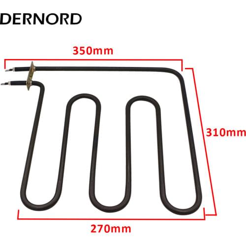 DERNORD 240V 1500W 3U Sauna Heater Element Electric heating element 1.5kw Tubular Heater for Air Heating
