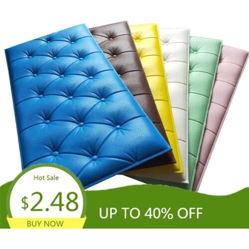 Wallpapers 3D Brick Pattern for TV background Living Room Bedroom Wall Decor DIY Self-adhesive Waterproof PE Foam Wall Stickers