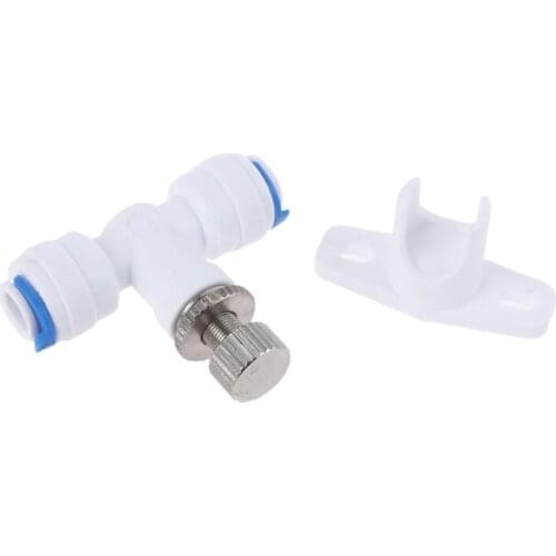 Reverse Osmosis 1/4" Hose RO Water Flow Adjust Valv-e Regulator Waterflow Control Connector Fitting Water Speed Controller