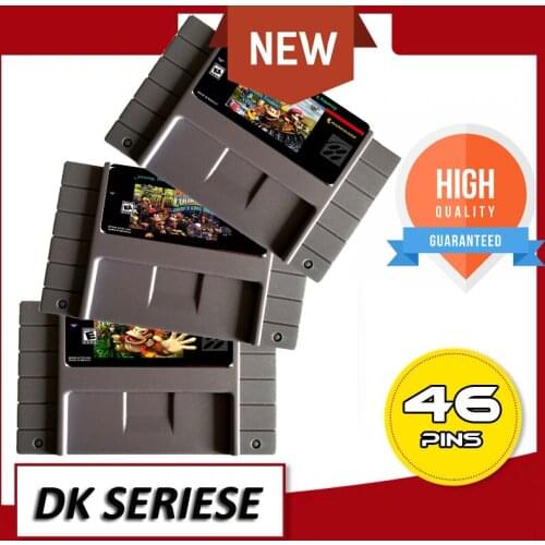 Save File DK Series DK 1 2 3 NTSC 16 Big Gray Game Card For USA Version Game Player