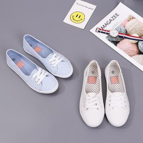New White Light Mouth Canvas Shoes For Womens Breathable Cloth Shoes White Shoe Lend Students Flat Spring Summer Sandals