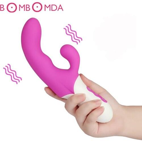 Female Dildo Vibrator Dual Vibration G Spot Massage Clit Stimulate Vibrators for Women Adult Sex Toys for Women10 Speed AV Stick