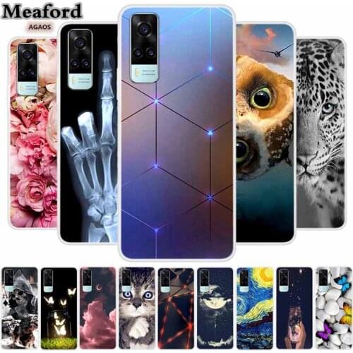 Case For Vivo Y31 2021 Funda Waterproof Back Cover Phone Case For Vivo Y31 Y 31 2021 6.58" Bumper Soft TPU Silicone Cartoon Case