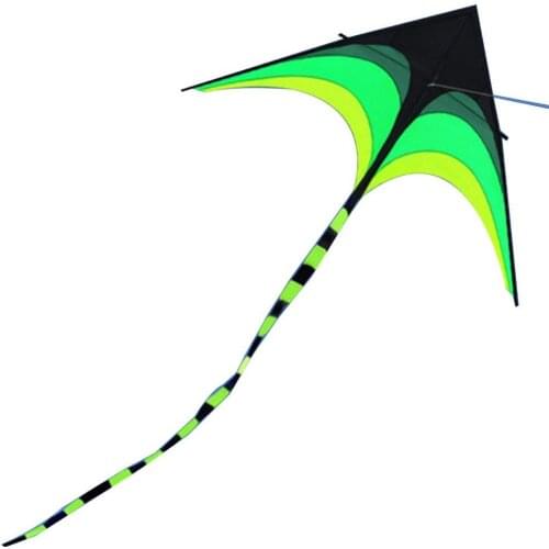 Kids Adult Delta Kite Outdoor Foldable Nylon Ripstop Prairie Delta Flying Kite with Long Tail Children Fun Toy Kite