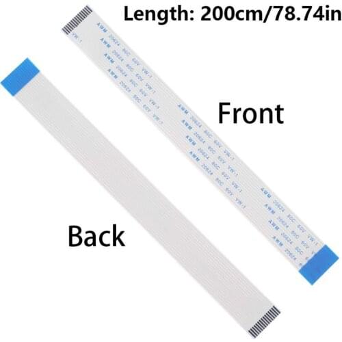 Raspberry Pi Camera Cable FFC Cable Flexible Flat Ribbon Cable 15 Pin 1.0mm Pitch for Raspberry Pi Model A/B/B Pi 2 3 3B 200cm