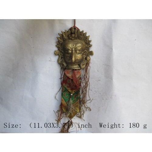 Chinas Tibet copper eagle head hanging sculpture to ward off bad luck