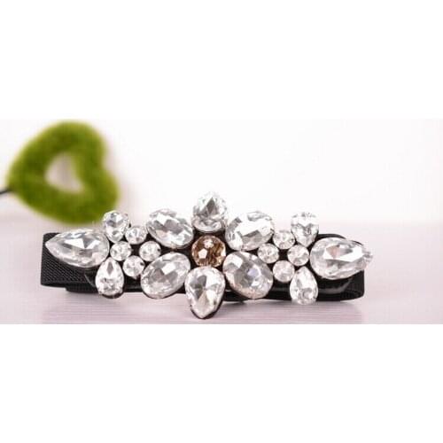 Hot 2016 New Womens Handmade Quality Elegance Glass Crystal Decorative Girdle Women Belts Dress Accessories Black/white/yellow