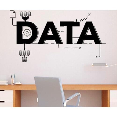 Data Analytics Wall Decal Business Growth Home Office Art Decor Vinyl Wall Sticker for Office enterprise Decoration Mural X031