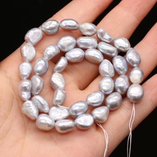 Natural Freshwater Pearl 5-10mm Irregular Grade A Gray Beads Used In Jewelry Making DIY Necklace Bracelet Accessories 36CM