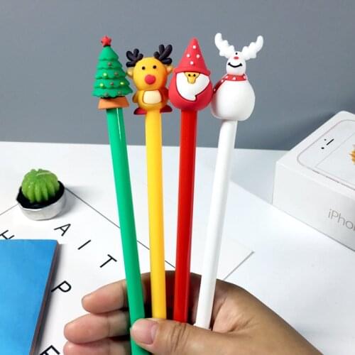 24 pcs Santa Claus cute elk snowman neutral pen Christmas student creative gift signature pen