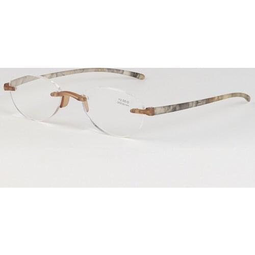 Tr90 Reading Glasses Women Men Ultralight Bendable Rimless High Quality Nosepad Fashion Anti Blu Faitgue +1 +1.5 +2 +2.5 +3 +3.5