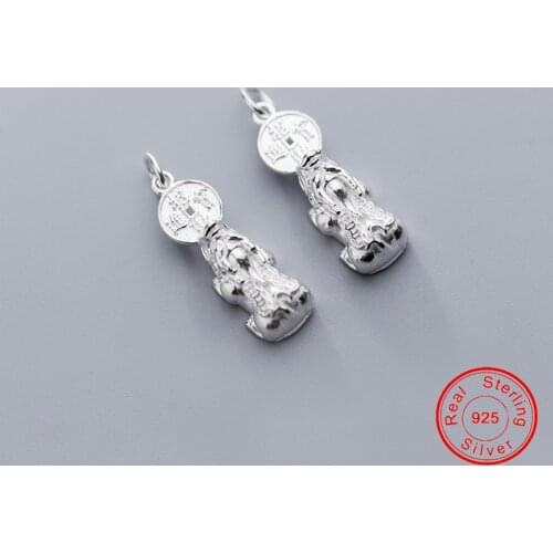 UQBing Factory Wholesale Women Handmade Silver Brave Troops Big Penant Charms Silver 925 Jewelry