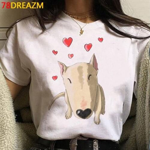 French Bulldog Bull Terrier t-shirt clothes female tumblr graphic tees women plus size vintage couple t-shirt top tees tumblr