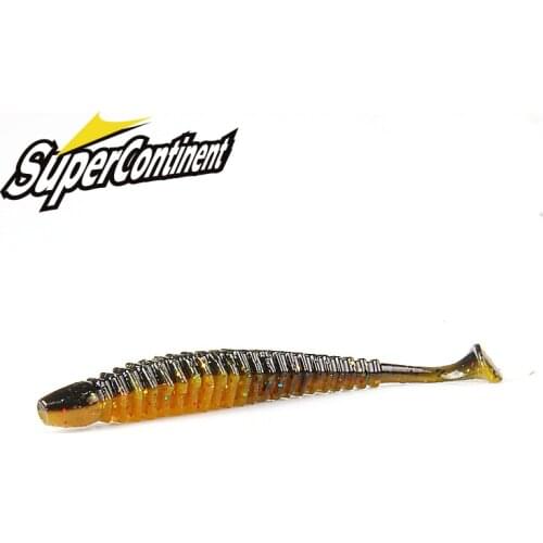 2019 NEW Soft Lures 6.2CM 7.5CM 90CM Baits Fishing Lure Leurre Shad Double Color Silicone Bait T Tail Wobblers