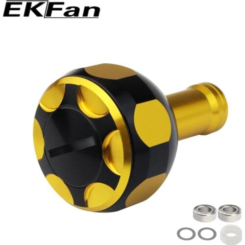 EKFan 1pc 26mm Fishing Reel Handle Knob With Bearings Fit For 7mm*4mm*2.5mm Shaft Fishing Reel Tool For Spinning Reel