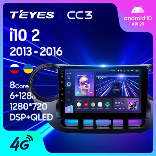 TEYES CC3 For Hyundai i10 2013 - 2016 Car Radio Multimedia Video Player Navigation stereo GPS Android 10 No 2din 2 din dvd