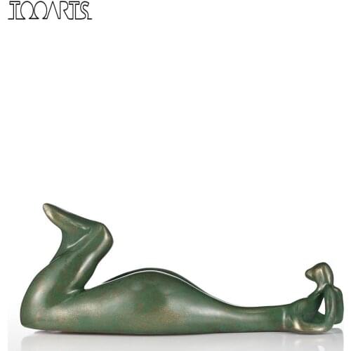 Tooarts Tomfeel Plump Woman Trance Fiberglass Sculpture Home Decoration Original Design Artwork For Home Office