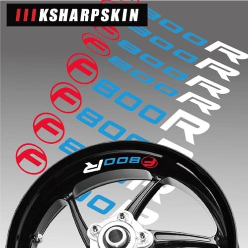 High quality motorcycle rim logo sticker decal reflective moto car Accessories decoration For BMW f800r sticker