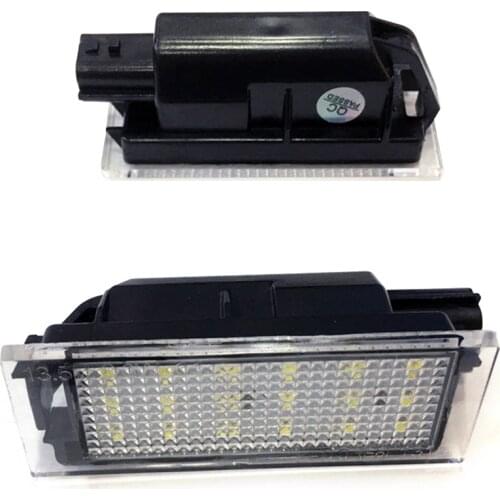Gtinthebox 1PC Car LED License Plate Light For Renault Megane 2 Clio Laguna 2 Megane 3 Twingo Master Vel Satis Opel Movano Lamps