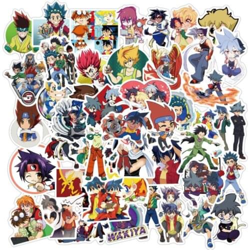 10/30/50Pcs/Set Animation battle beyblade For Snowboard Laptop Luggage Fridge Car- Styling Vinyl Decal Home Decor Stickers