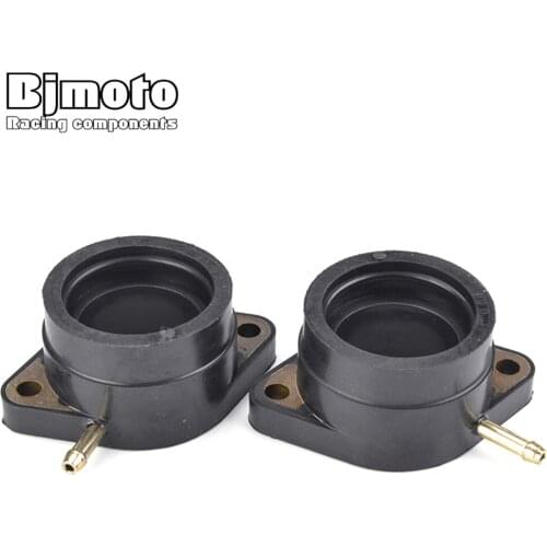 2PCS Motorcycle Carburetor Joint Intake Adjuster Interface Carb Adapter For Yamaha 2A2-13586-00 2A2-13596-00 XS400 1977-1982