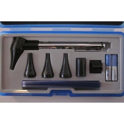 2pcs Set otoscope mirror funduscopy stomatoscope led stainless steel band