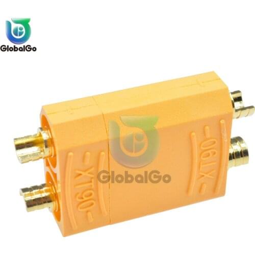 2pcs XT90 Battery Connector Set Male Female Gold Plated Banana Plug for RC Model Toy Lipo Battery Plug Yellow