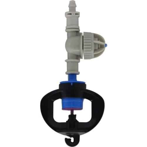 20pcs Atomized Rotary micro-nozzle with Anti-drip Spherical connections and barbed 4/7mm hose mist nozzles connector garden tool