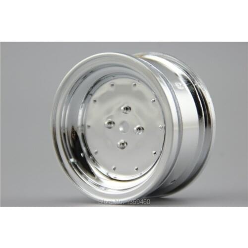 4pcs 1/10 Touring&Drift Wheel Rim P4C(Chrome) 3mm offset fits for 1:10 Touring&Drift Car 1/10 Rim 10686