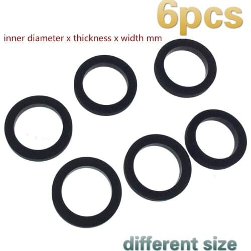 6pcs idle wheel belt loop Idler rubber ring for cassette deck recorder tape stereo audio player