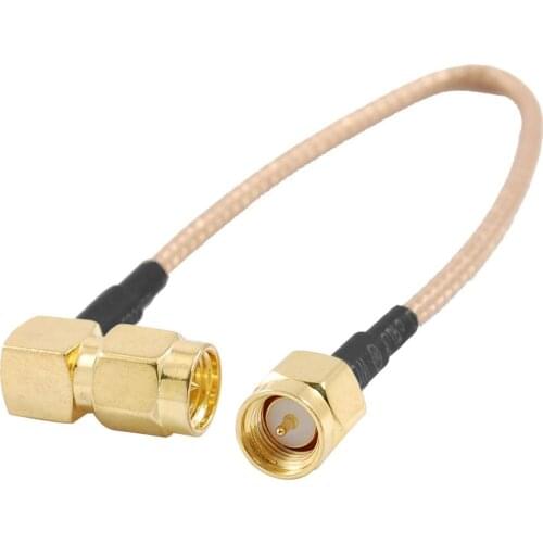6" SMA Male to SMA Right Angle Male Plug Jumper Pigtail Cable RG316 Drop shipping