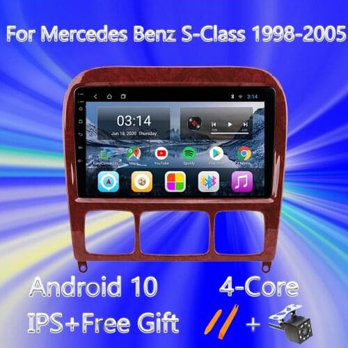 Android 10.0 Car Radio For Mercedes Benz S Class W220 S280 S320 S350 S400 S430 S500 S600 S55 AMG 1998-2005 Multimedia Stereo BT