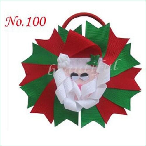 50 Good Girl 4.5" Novel Swallowtail Nest Hair Bows Elastic Rose 176 No