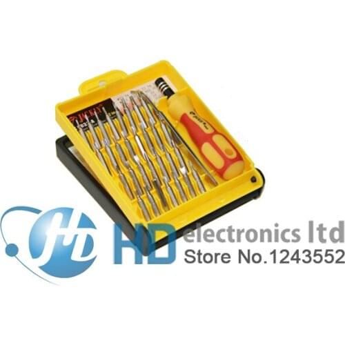 Free shipping 32 in1 JACKLY Repair mobile phone Multifunctional interchangeable precise manual screwdriver tool set