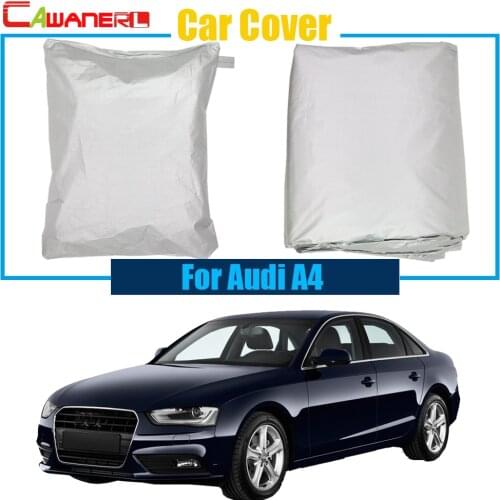 Cawanerl For Audi A4 Car Cover Rain Sun Snow Resistant Cover Anti UV Sun Shade Free Shipping