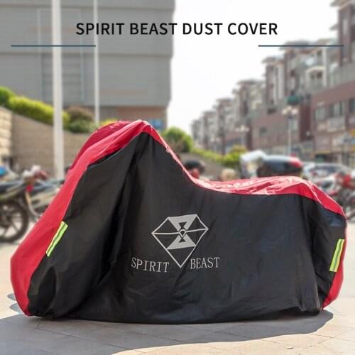 SPIRIT BEAST High Quality Waterproof Outdoor Motorcycle Moto Cover Electric Bicycle Covers Motor Rain Coat Waterproof Suitable