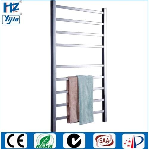 Polished stainless steel electric towel warmer bathroom rack Heated towel rail HZ-919AS