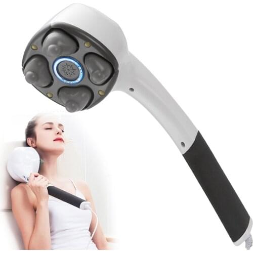 Electric Vibration Hammer Stick Massager Handheld Neck Back Shoulder Waist Leg Body Massage Kneading Relax Deep Tissue Muscle