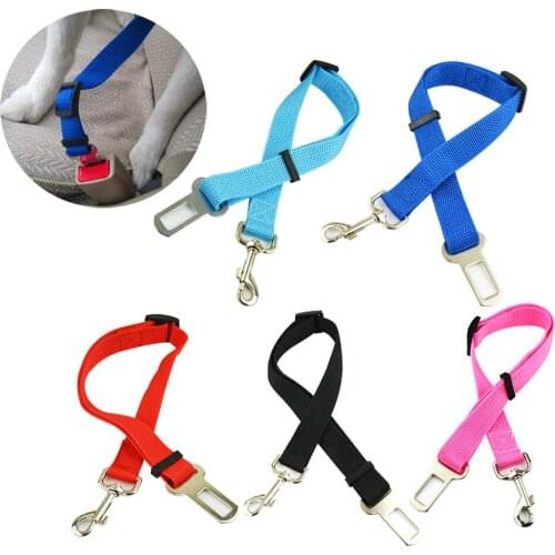 Hot Sale Pet Product 5 Colors Adjustable Safety Pet Dog Car Safe Seat Belt for Traveling
