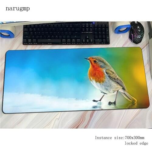 Birds mouse pad gamer Adorable mousepad 70x30cm rubber desk mat best gaming accessories pc keyboard mats oversized