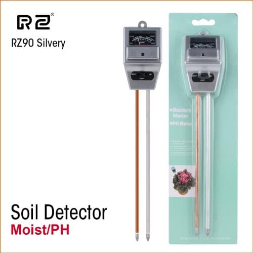 RZ Mini Soil Moisture Humidity Measuring PH Meter Soil Moisture Monitor Hygrometer Gardening Plant Farming Sunlight Tester