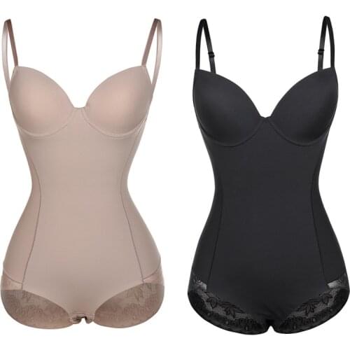Minifaceminigirl Womens Extra Firm Control Shapewear Bodysuit Plus Size Comfort Wear Your Own Bra Slimmer Body Briefer Shaper