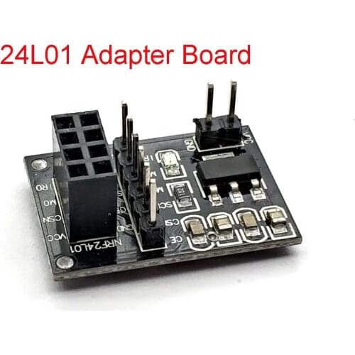 NRF24L01 Wireless Adapter Module 3.3V New Socket Adapter Plate Board for 8Pin for Arduino Robot Car 24L01 Wireless Module