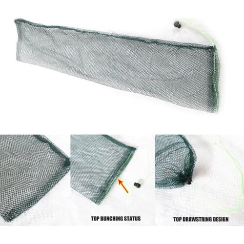 Nylon Fishing Net Carp Bag Fish Keeper Emergency Unhooking Mat Tackle Tools Pesca Mesh Portable Fishing Accessories
