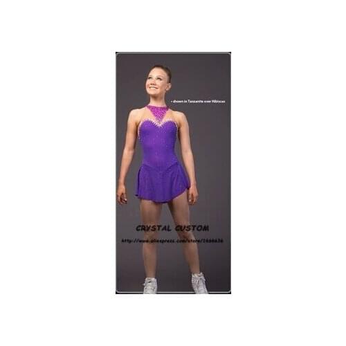 2016 New Ice Skating Dresses For Kids Graceful New Brand Competition Figure Skating Dress Custom DR3995